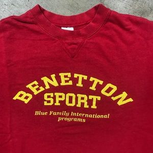 UNITED COLORS of BENNETON SPORT Crewneck Sz L